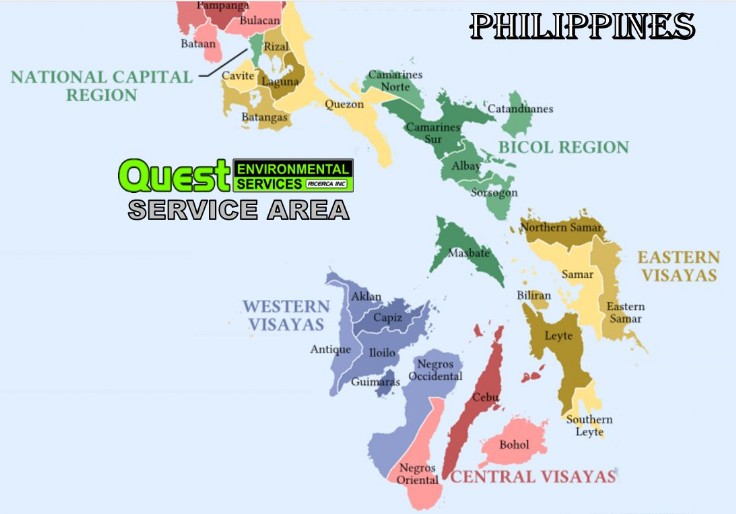 Quest Service Area Map